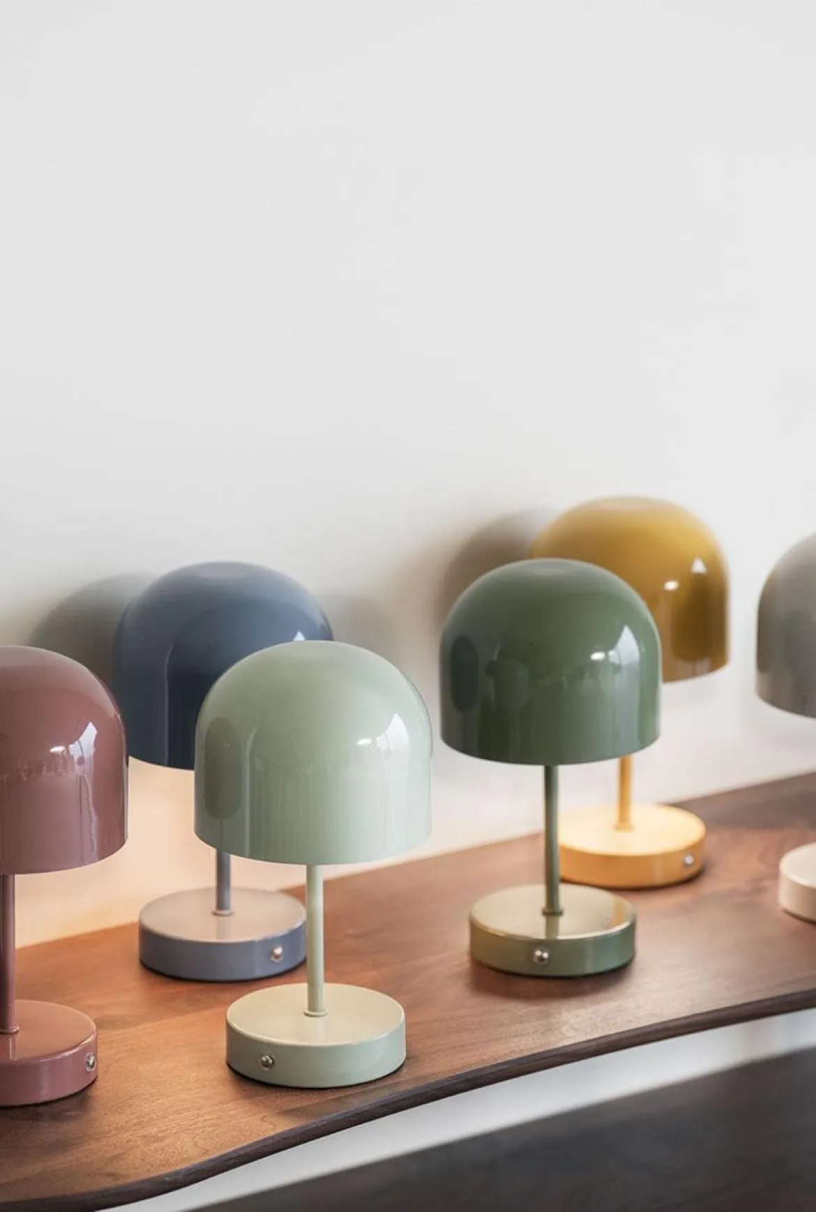 Bordlampe Napoli oppladbar 24 cm blå