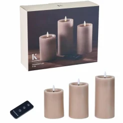 Gaveeske LED 4 pk taupe