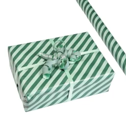 Gavepapir Stripe, grønn