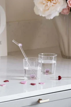 Glass hjerte 2-pk
