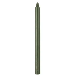 Kronelys 27cm mørk grønn