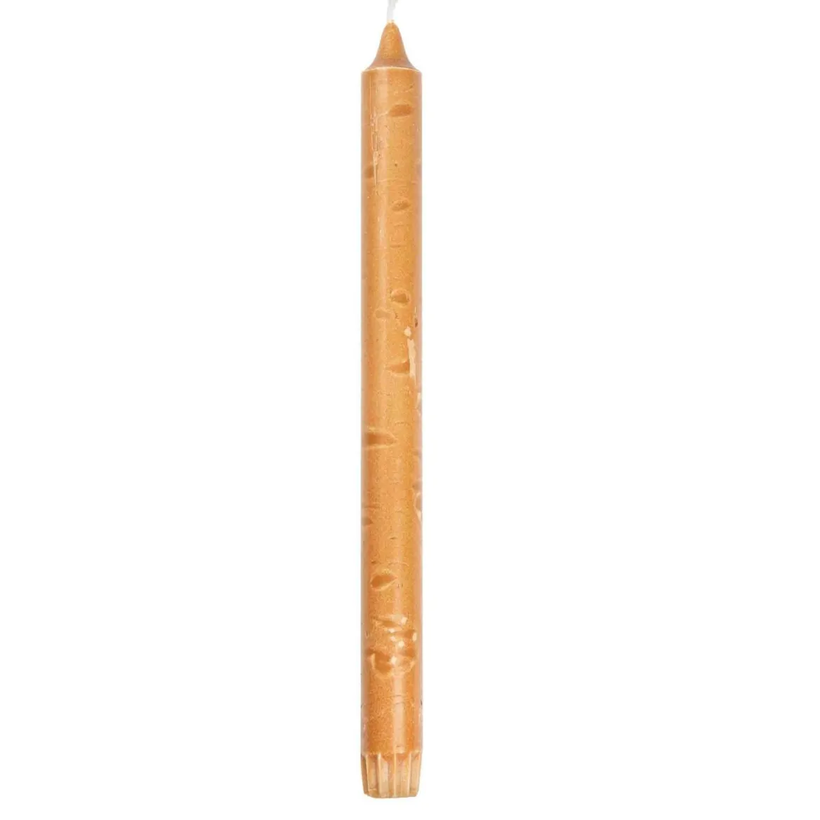 Kronelys 100% stearin 27,5 cm karamell