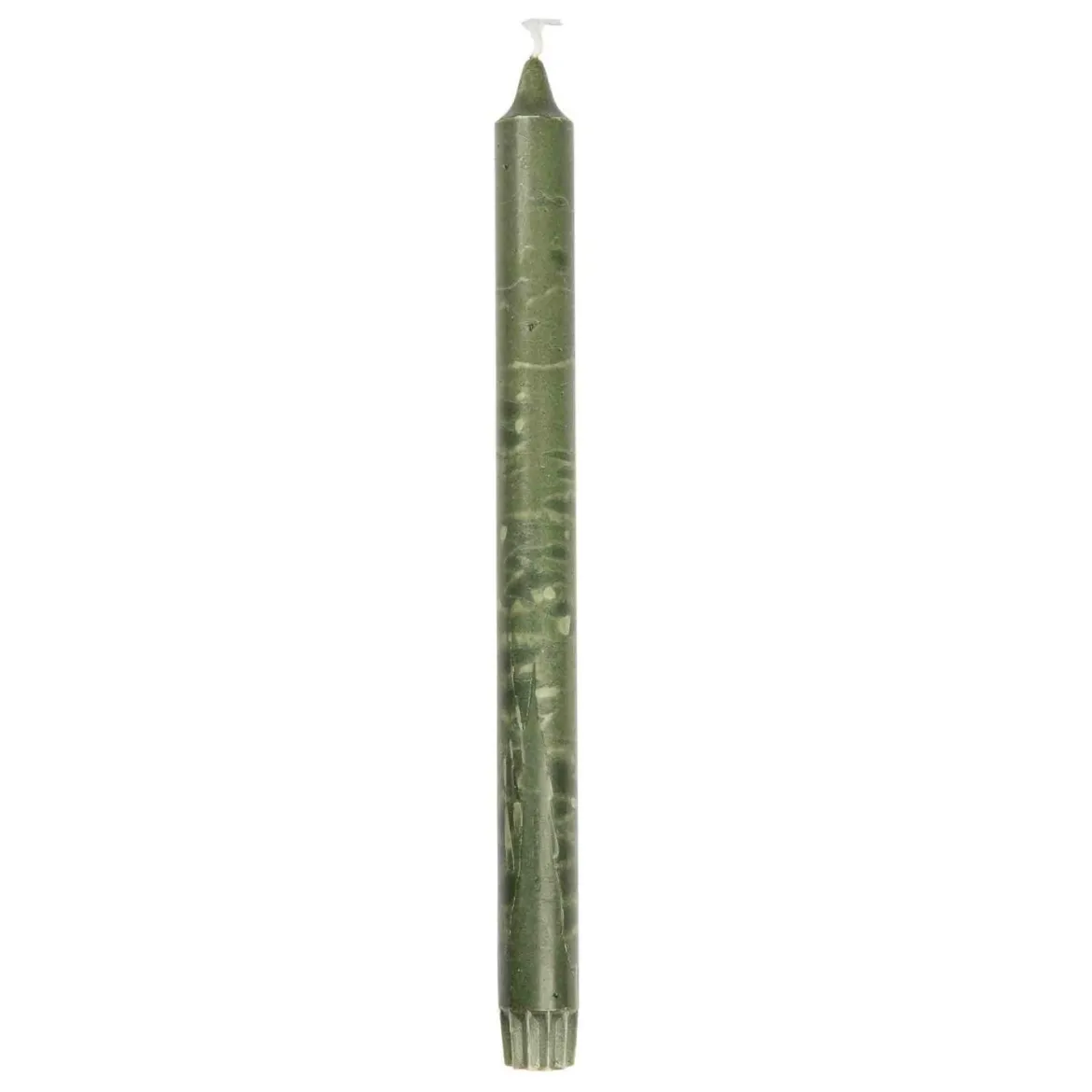 Kronelys 100% stearin 27,5 cm mørk grønn