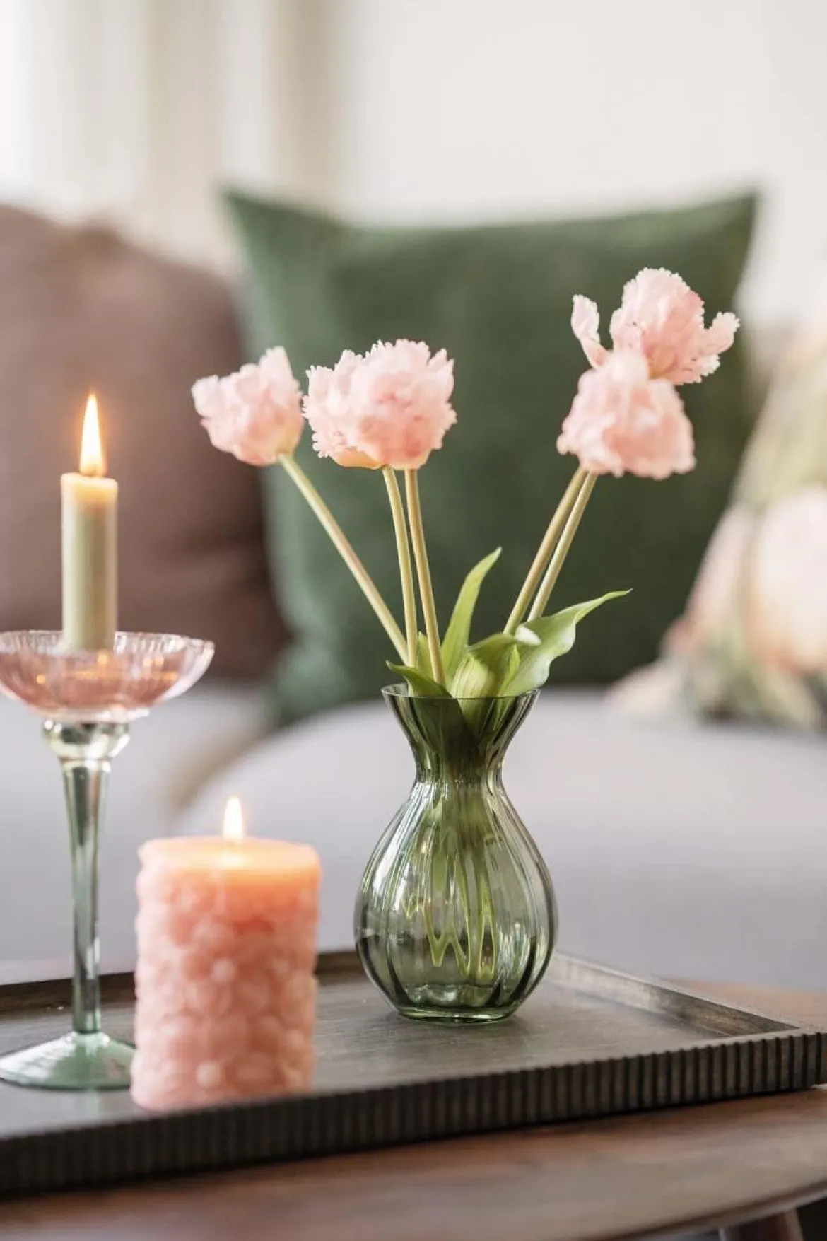Kubbelys Blomst 10cm rosa