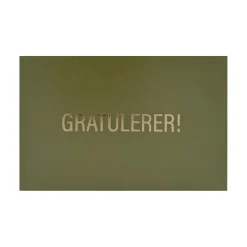 Liggende kort Gratulerer!