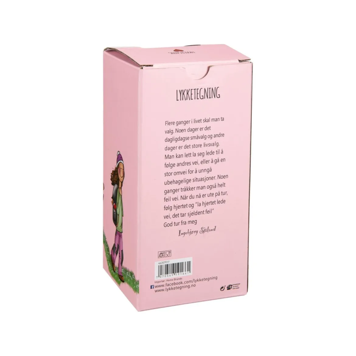 Lykketegning - Hjertets vei Termokopp rosa