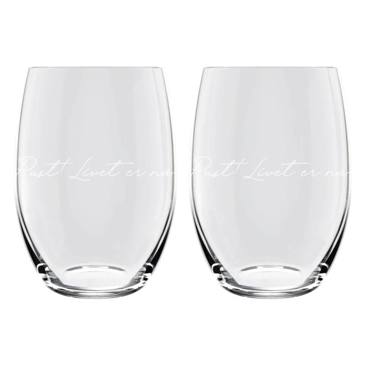 Lykketegning - Pust Vannglass 2-pk 30cl