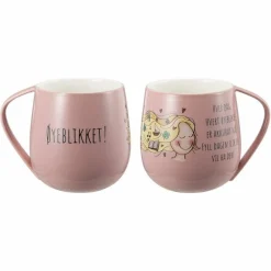 Lykketegning - Øyeblikket Krus 45 cl rosa