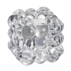 Lysestake kombi Bubbles 6,5cm klar