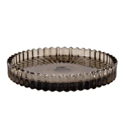 Lysholder rille 9cm oliven