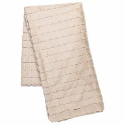 Pledd Faux fur ruter 130x170cm