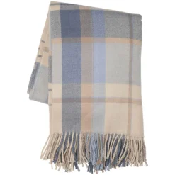 Pledd Tartan 130x170cm blå
