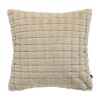Putetrekk Faux fur ruter 48x48cm