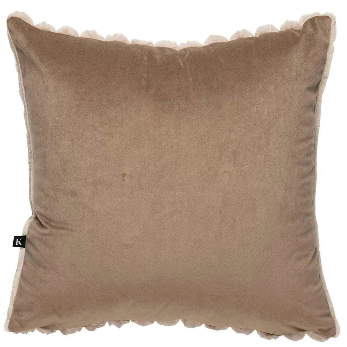 Putetrekk Faux fur striper 48x48cm