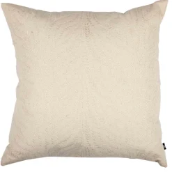 Putetrekk Gren brodert 48x48cm offwhite