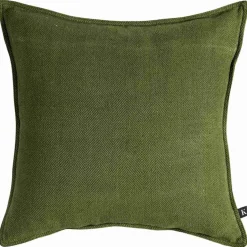 Putetrekk Herringbone 48x48cm grønn