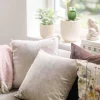 Putetrekk Kayla med piping48x48 cm lys beige