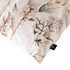 Putetrekk Stilkblomster broderi 48x48cm