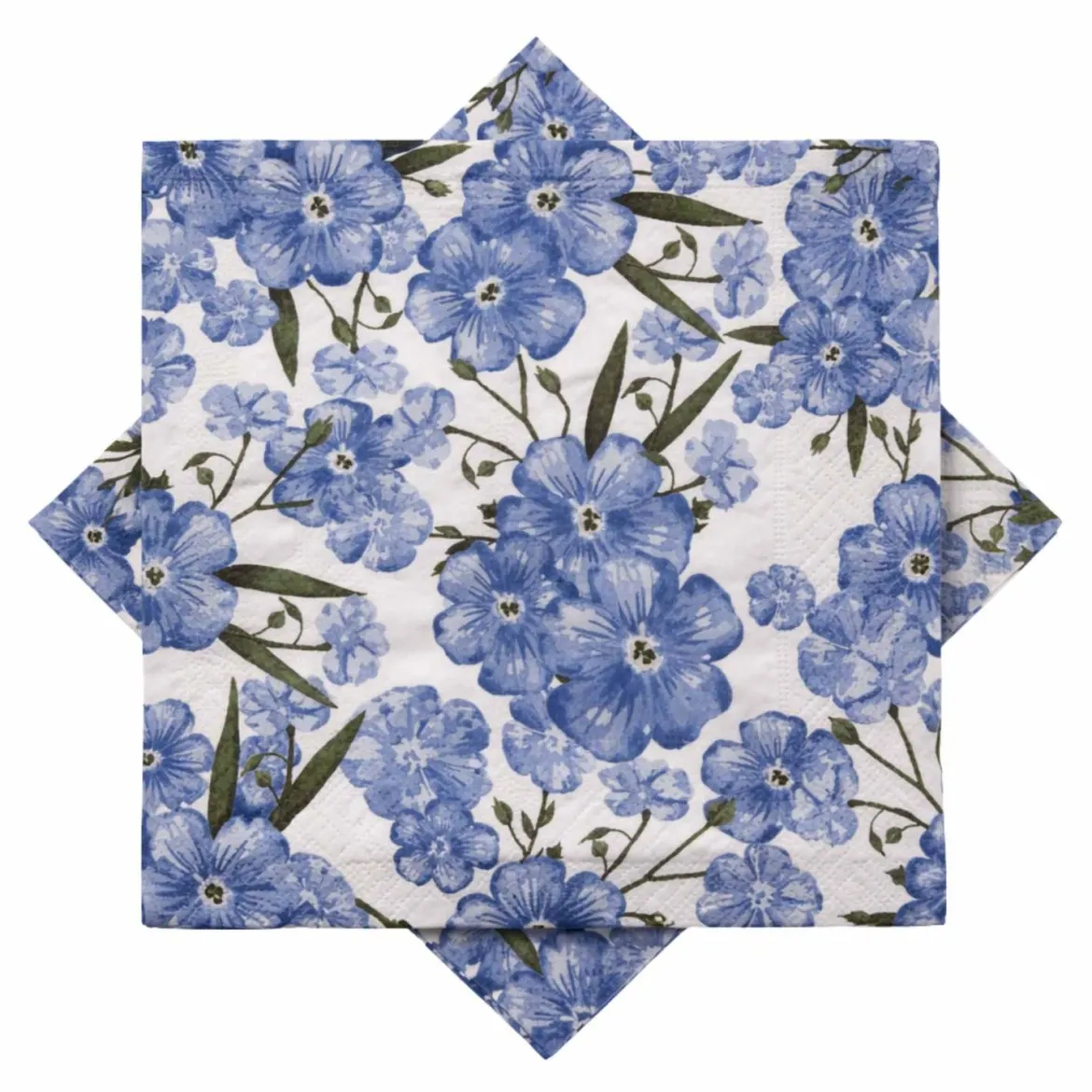 Serviett Petals blå