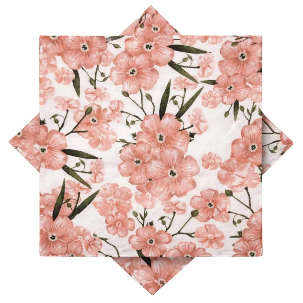 Serviett Petals rosa