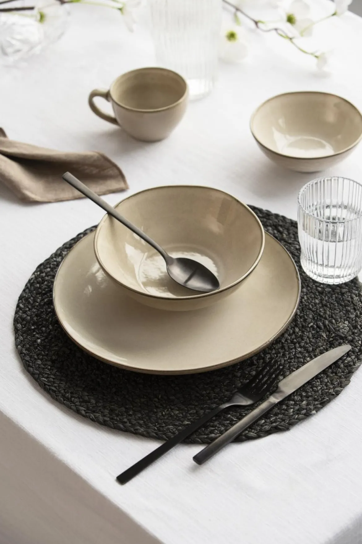 Skål Iben 18cm beige