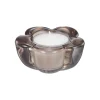 Telysholder Blomst 3,8 cm brun