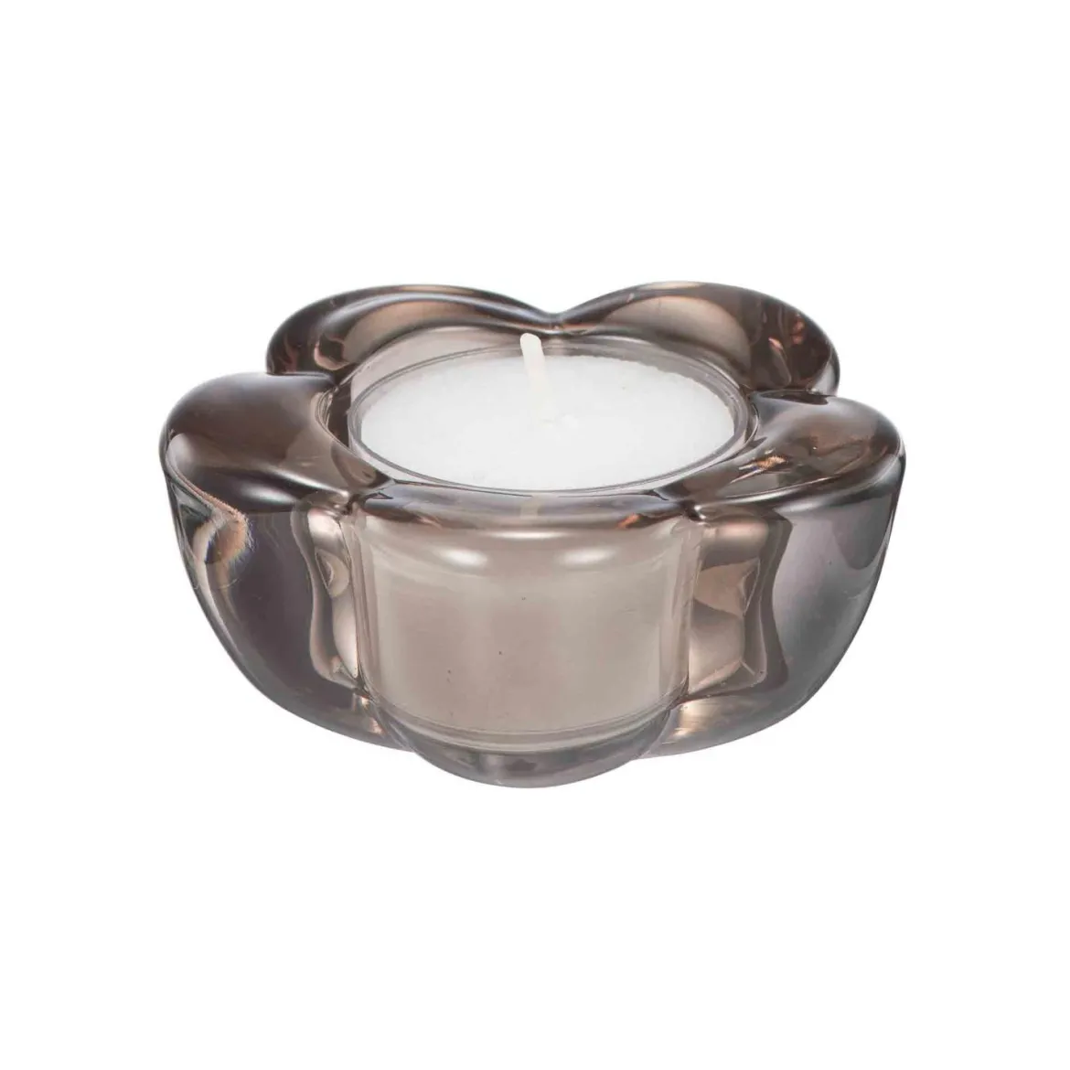 Telysholder Blomst 3,8 cm brun
