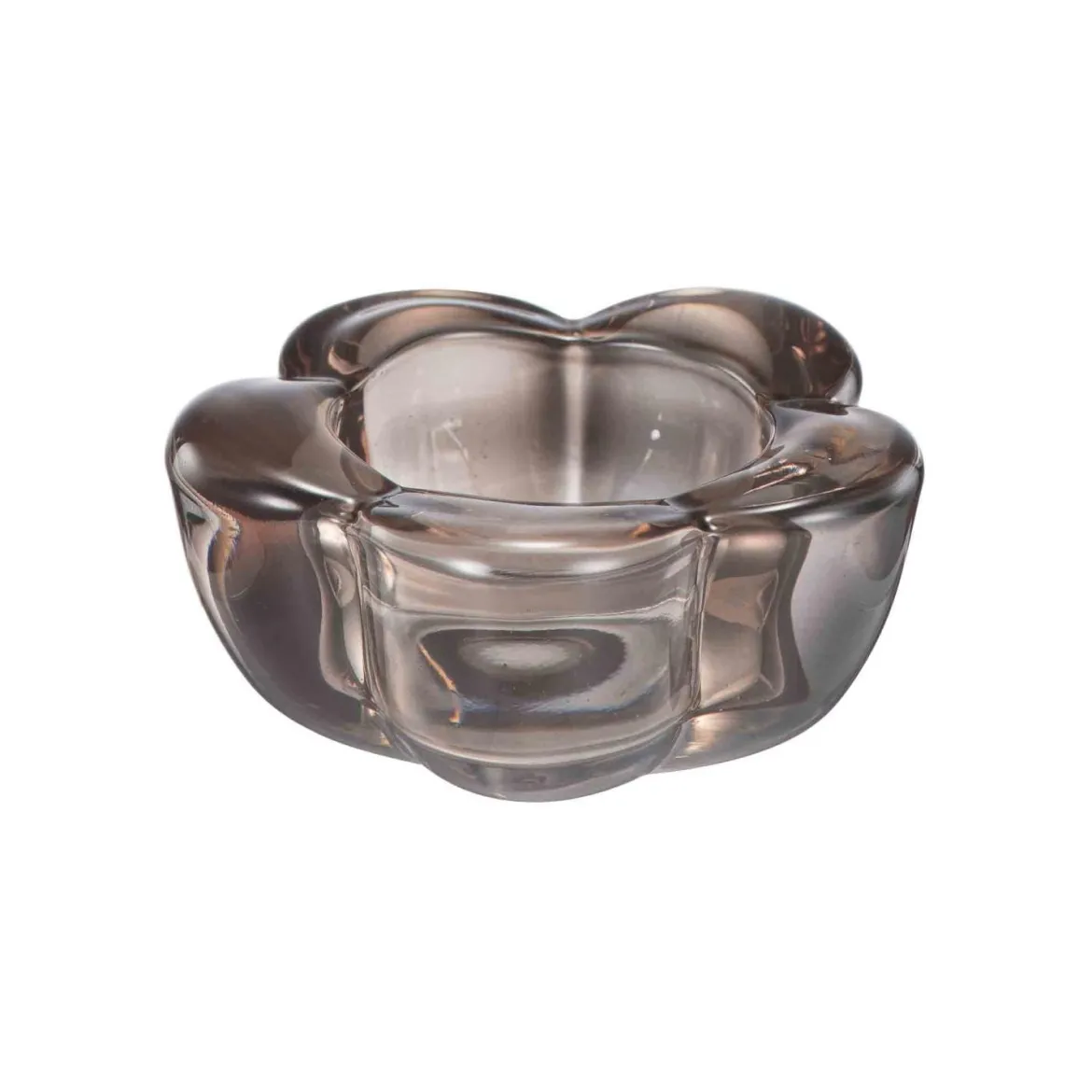 Telysholder Blomst 3,8 cm brun