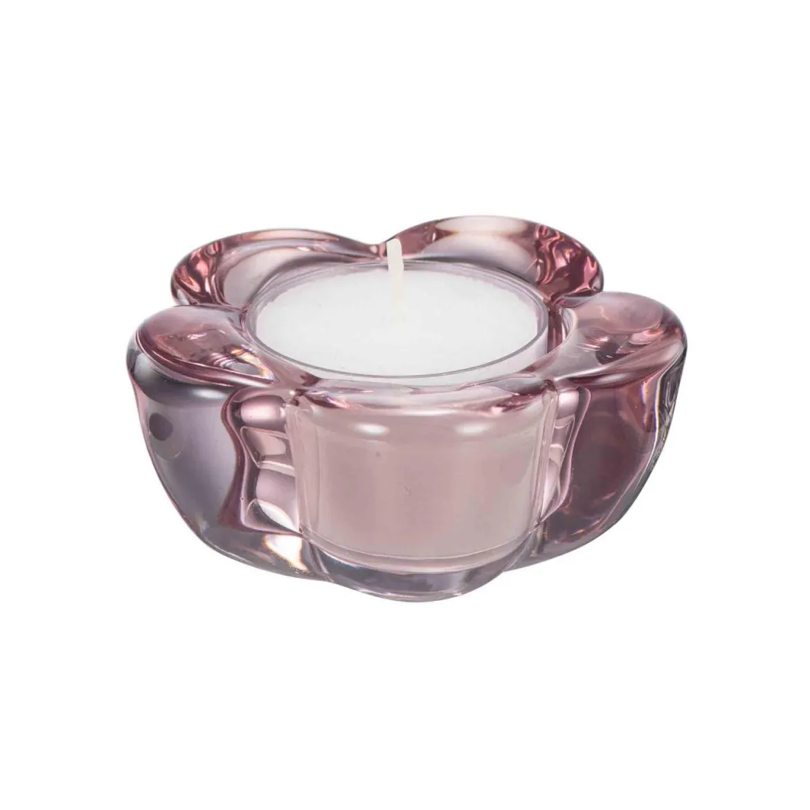 Telysholder Blomst 3,8 cm rosa