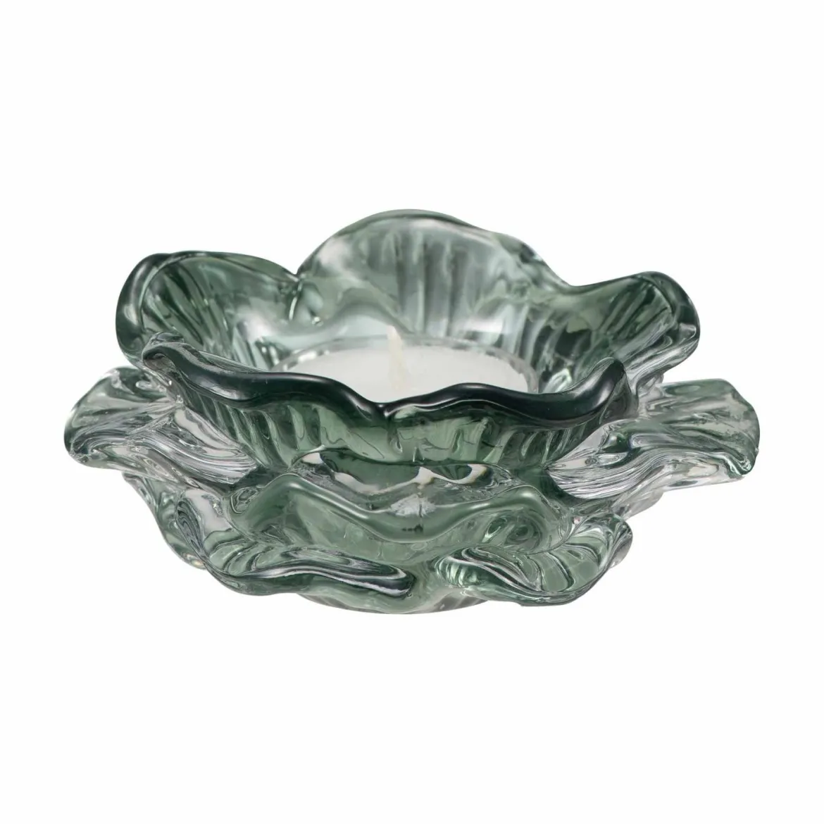 Telysholder Flo 4,5 cm grønn
