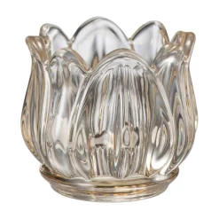 Telysholder Flora 5,5 cm brun