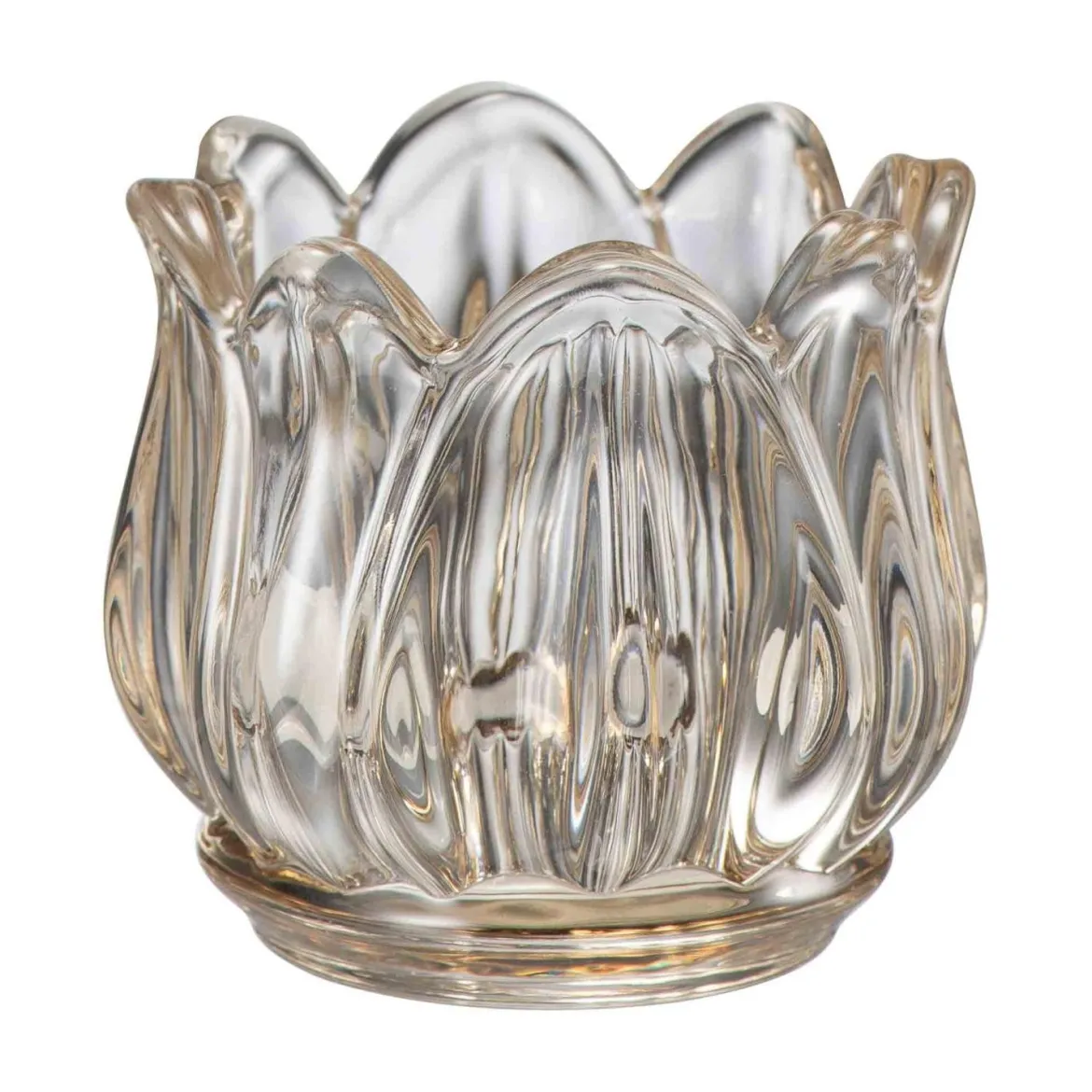 Telysholder Flora 5,5 cm brun