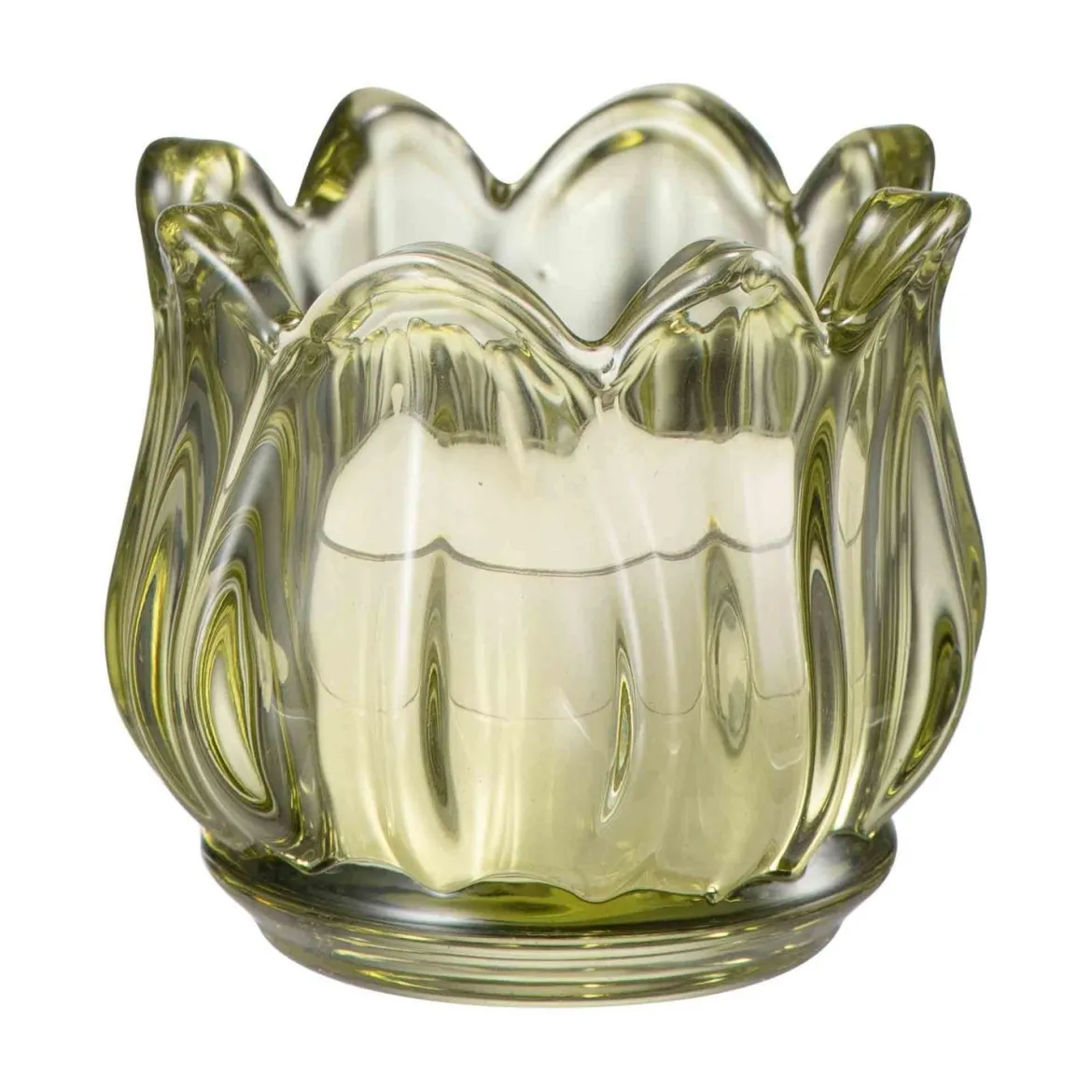 Telysholder Flora 5,5 cm grønn