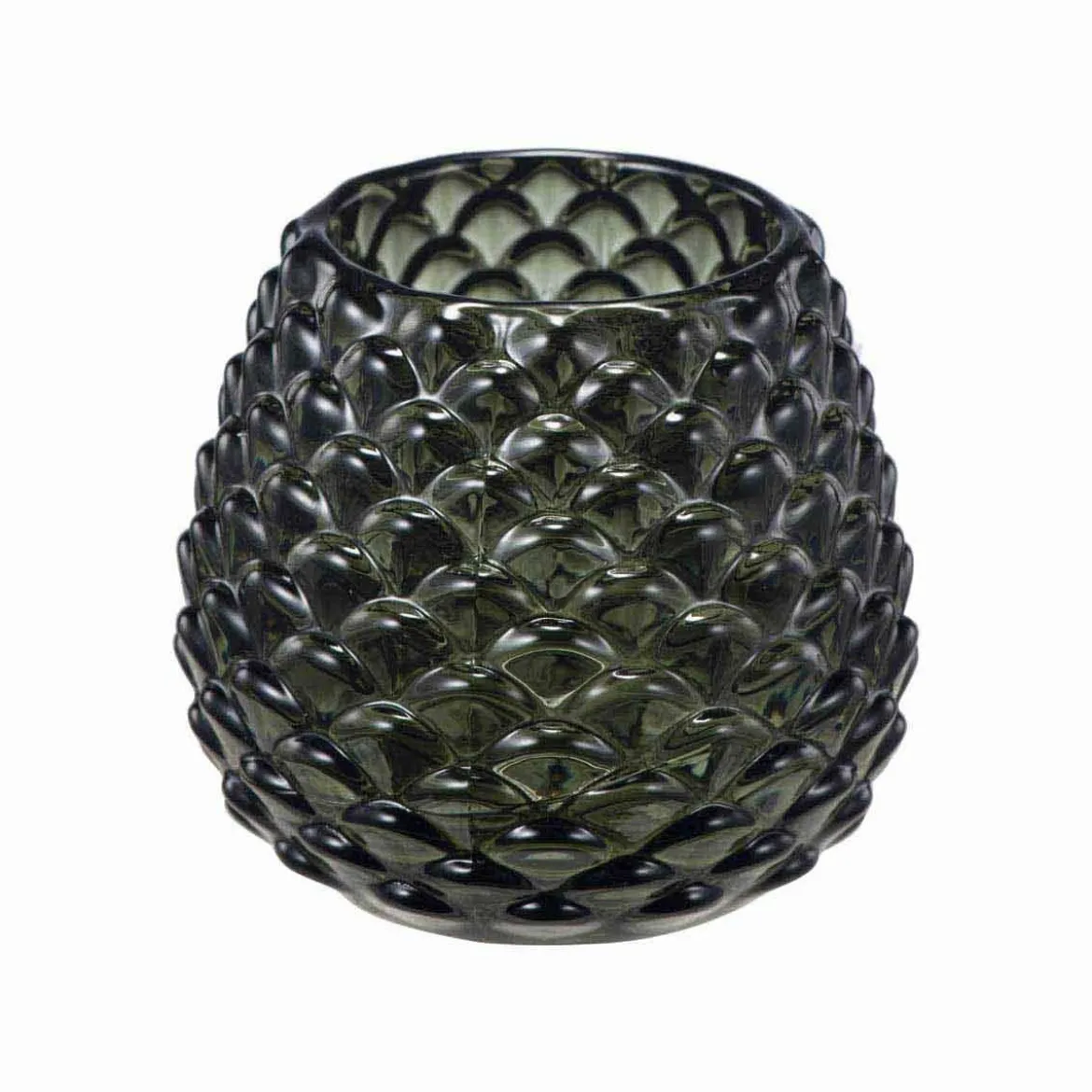 Telysholder Kongle 10cm grønn