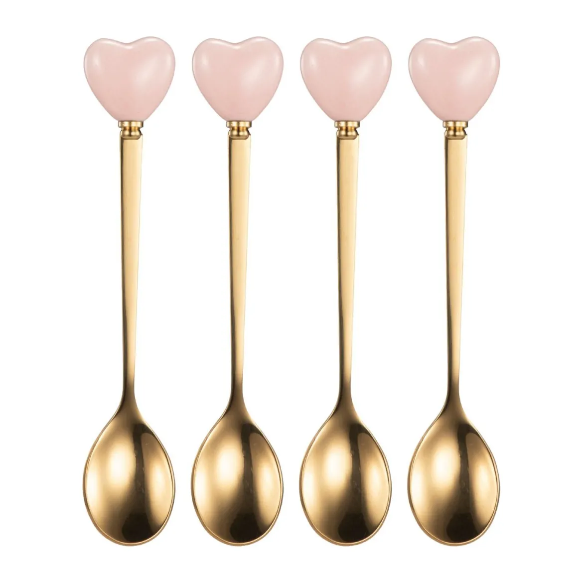 Teskjeer 4 pk hjerter